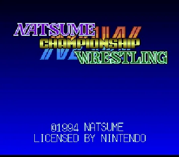 Natsume Championship Wrestling (USA) screen shot title